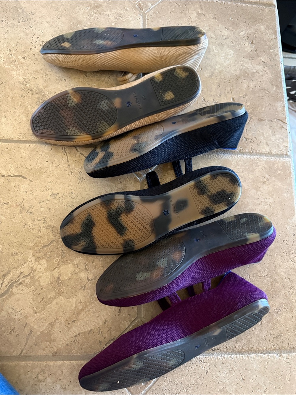 Set of three Rothy’s Mary Jane flats 8.5 - Picture 5 of 6
